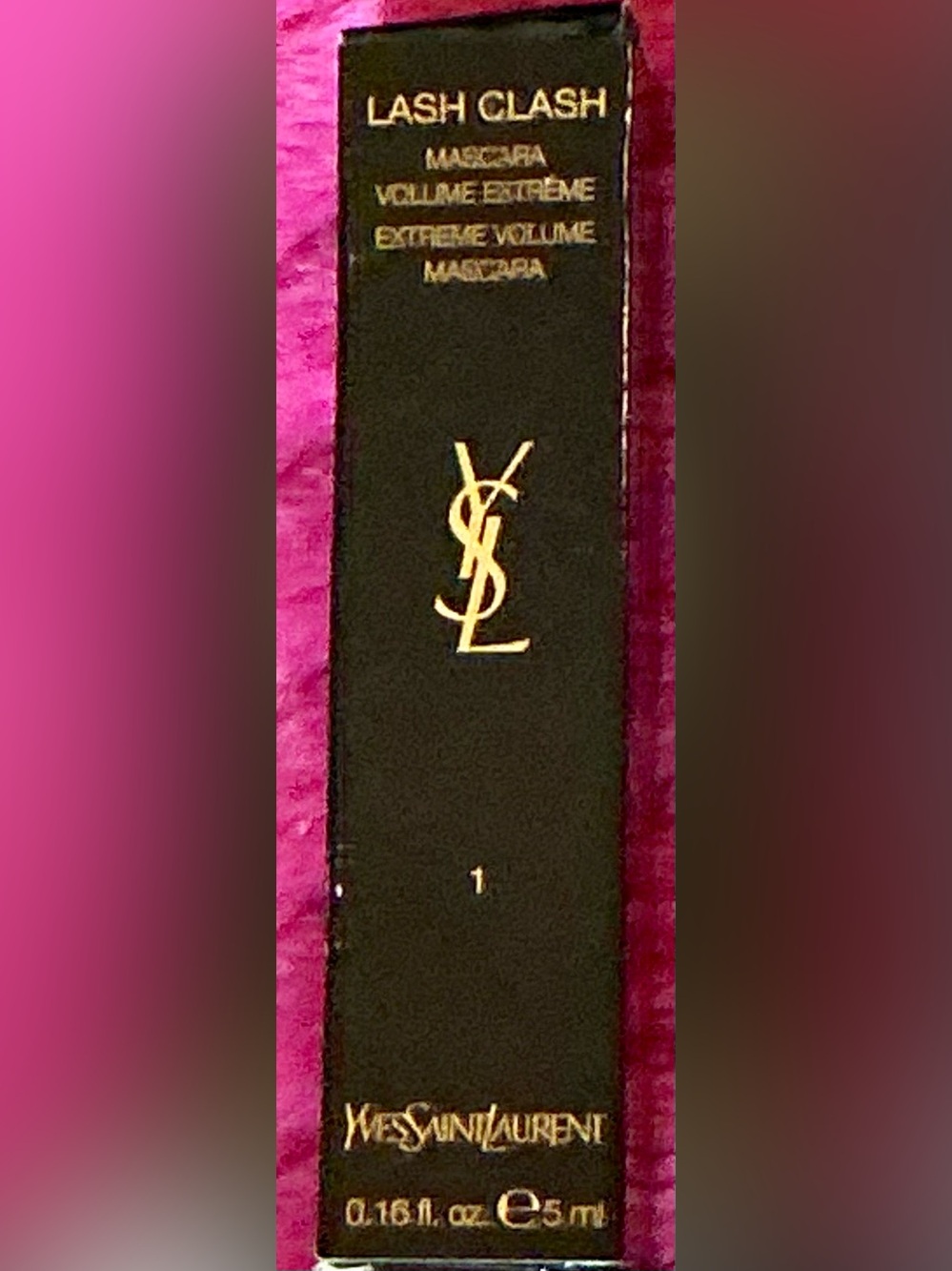 Yves Saint Laurent Mascara Wand — Black with Silver Accent
